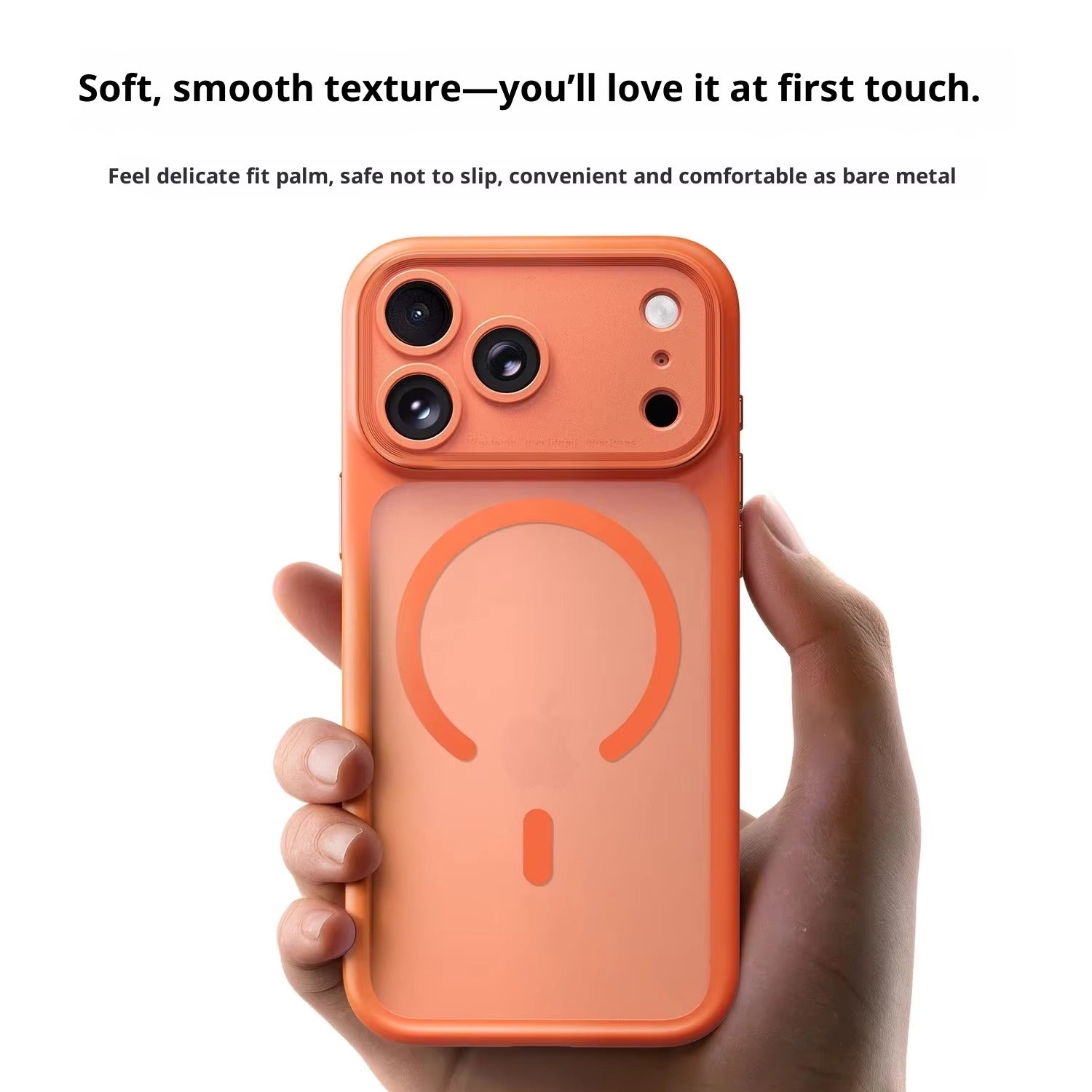 Luxury iPhone Case — Magnetic, Shockproof, Anti-Fingerprint, Anti-Scratch, Dustproof Matte Anti-Glare Transparent Half-Wrapped Cover with Disassembly Lens Protection