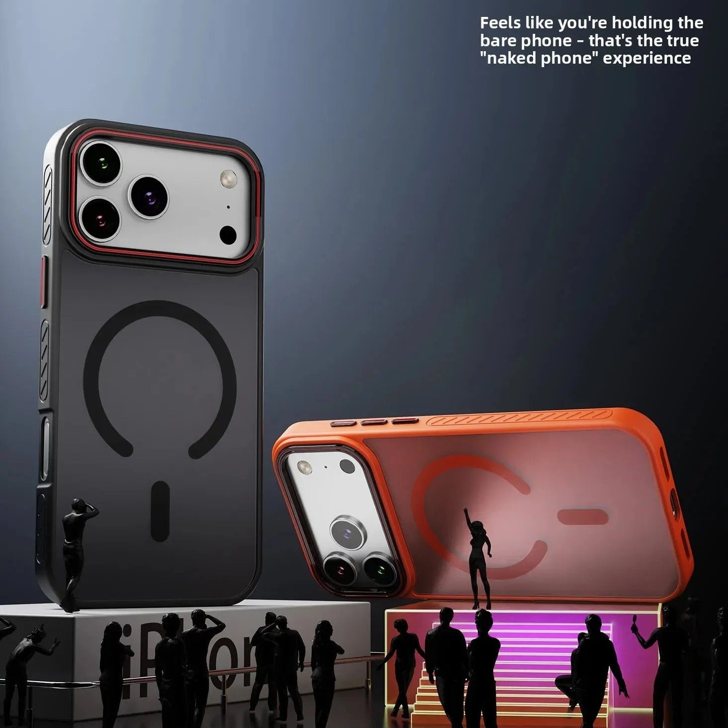 Luxury iPhone Case — Matte Transparent Magnetic Cover with MagSafe, Wireless Charging Support, Shockproof PC+TPU Protective Design