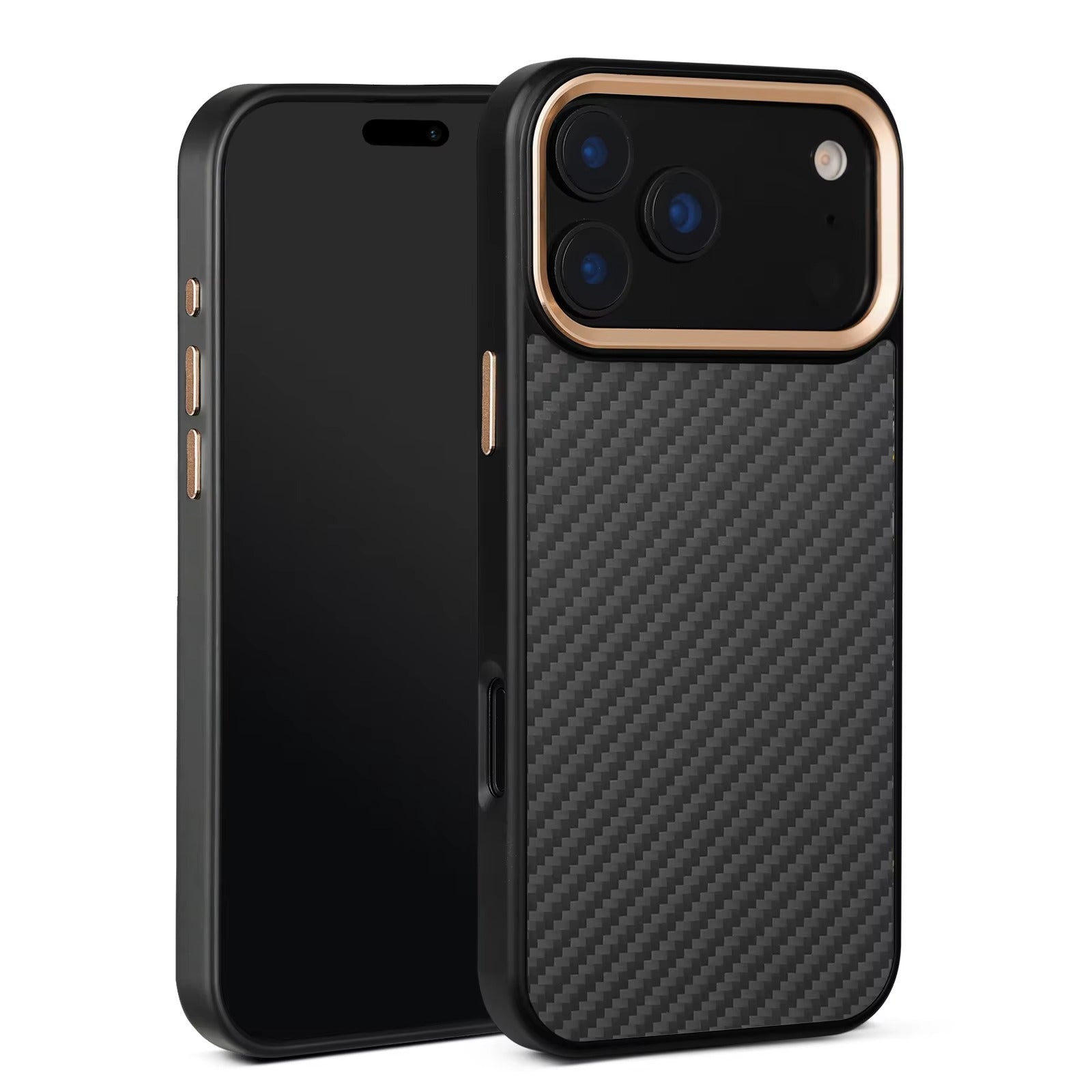Luxury iPhone Case — Real Aramid Kevlar Fiber Full-Coverage Magnetic Cover with Wireless Charging and MagSafe Compatibility