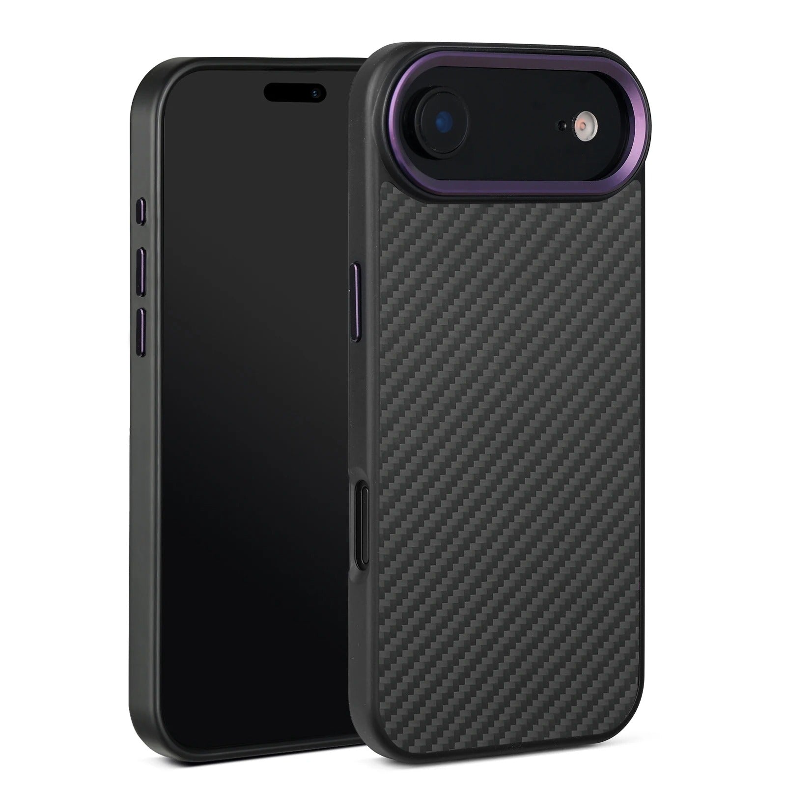 Luxury iPhone Case — Real Aramid Kevlar Fiber Full-Coverage Magnetic Cover with Wireless Charging and MagSafe Compatibility