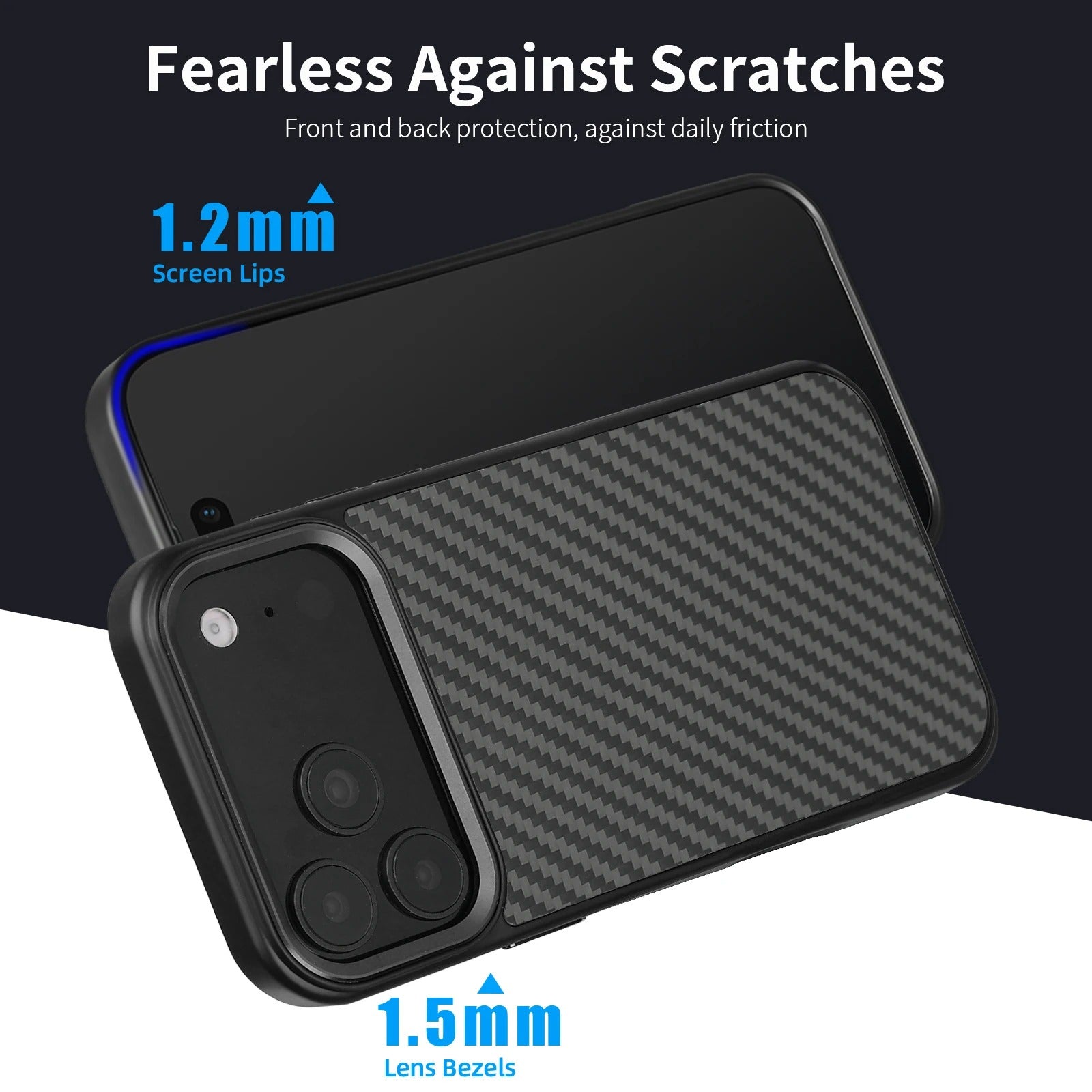 Luxury iPhone Case — Real Aramid Kevlar Fiber Full-Coverage Magnetic Cover with Wireless Charging and MagSafe Compatibility