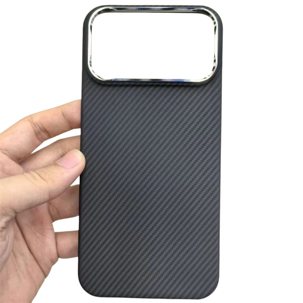 Luxury iPhone Case — Slim Aramid Fiber MagSafe Cover with Lightweight Case-Less Touch Feel and Durable Protective Design