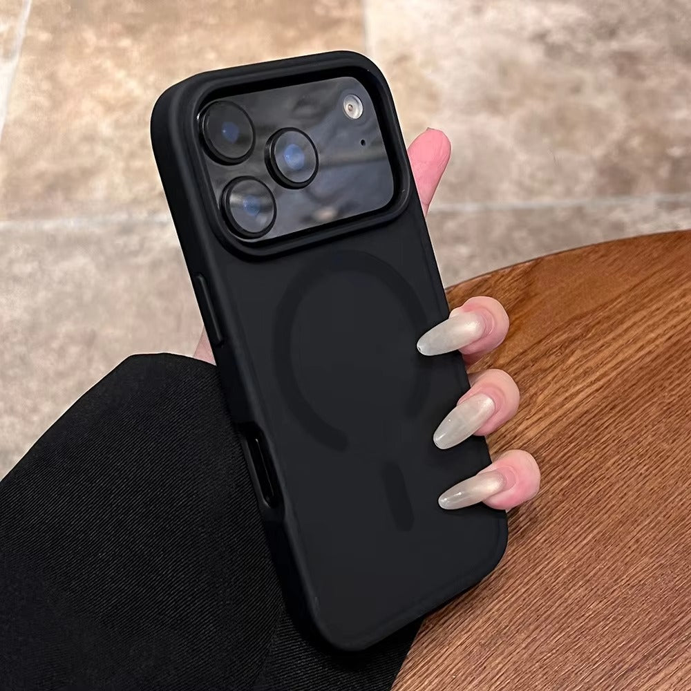 Luxury iPhone Case — Slim Matte MagSafe Magnetic PC+TPU Shockproof Wireless Charging Protective Cover