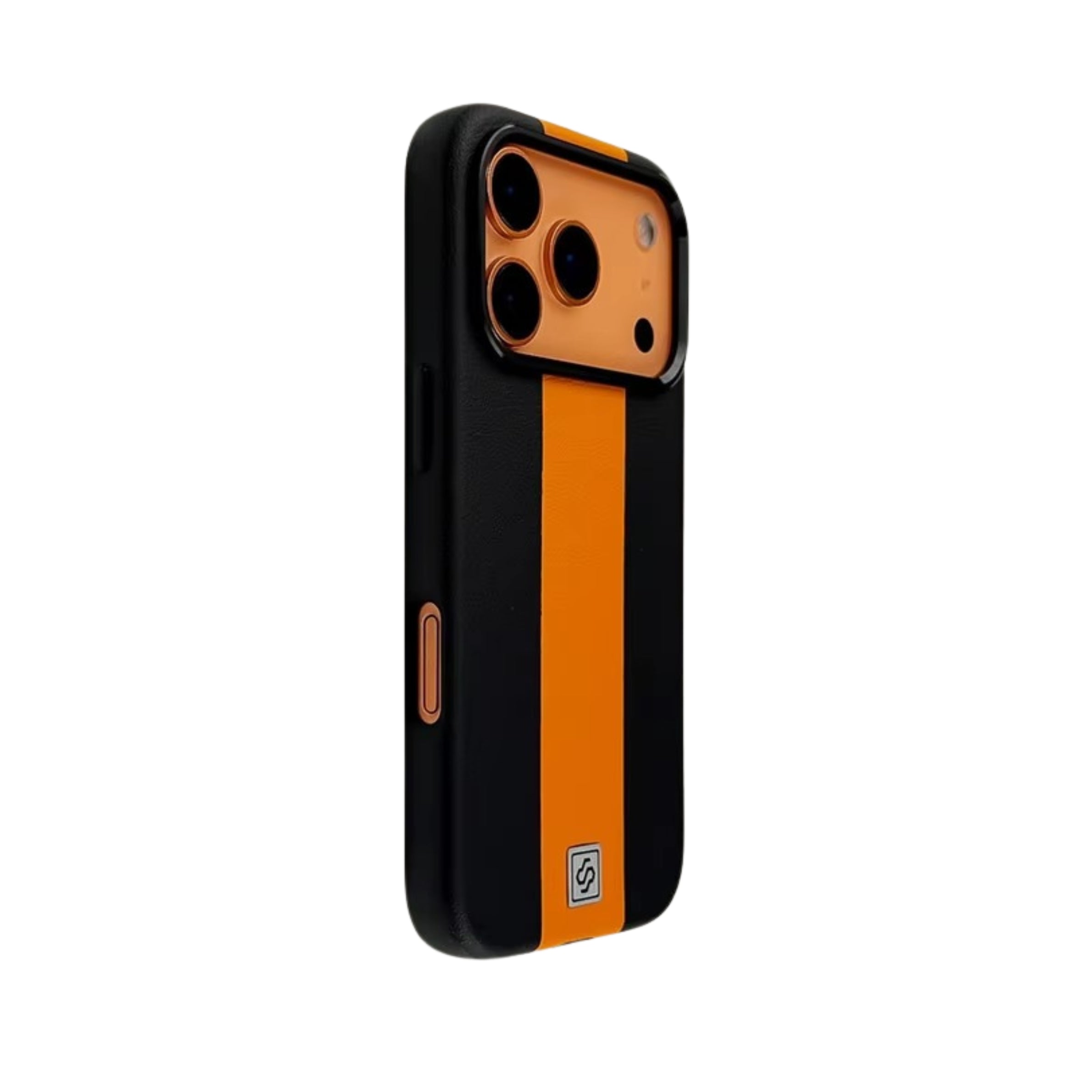 Luxury iPhone Case — Splicing Leather MagSafe Magnetic Cover with Shockproof Hard Design, Kickstand Holder and Matte Anti-Fingerprint Finish