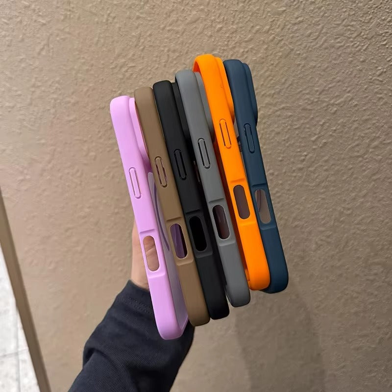 Luxury iPhone Case — Transparent MagSafe Magnetic PC+TPU Shockproof Wireless Charging Back Cover