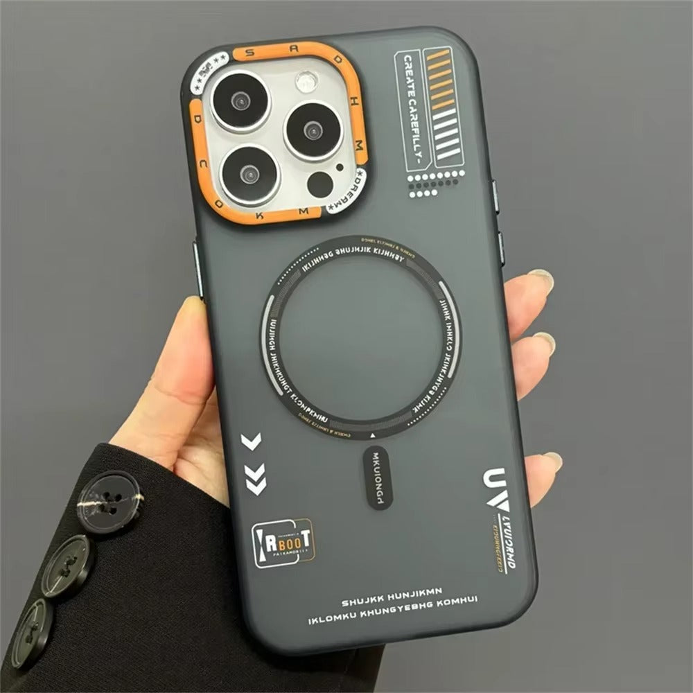 Luxury iPhone MagSafe Case Frosted Matte Cover — Magnetic Wireless Charging Compatible, Dual Layer Fall Protection, Anti-Fingerprint Scratch-Resistant Design