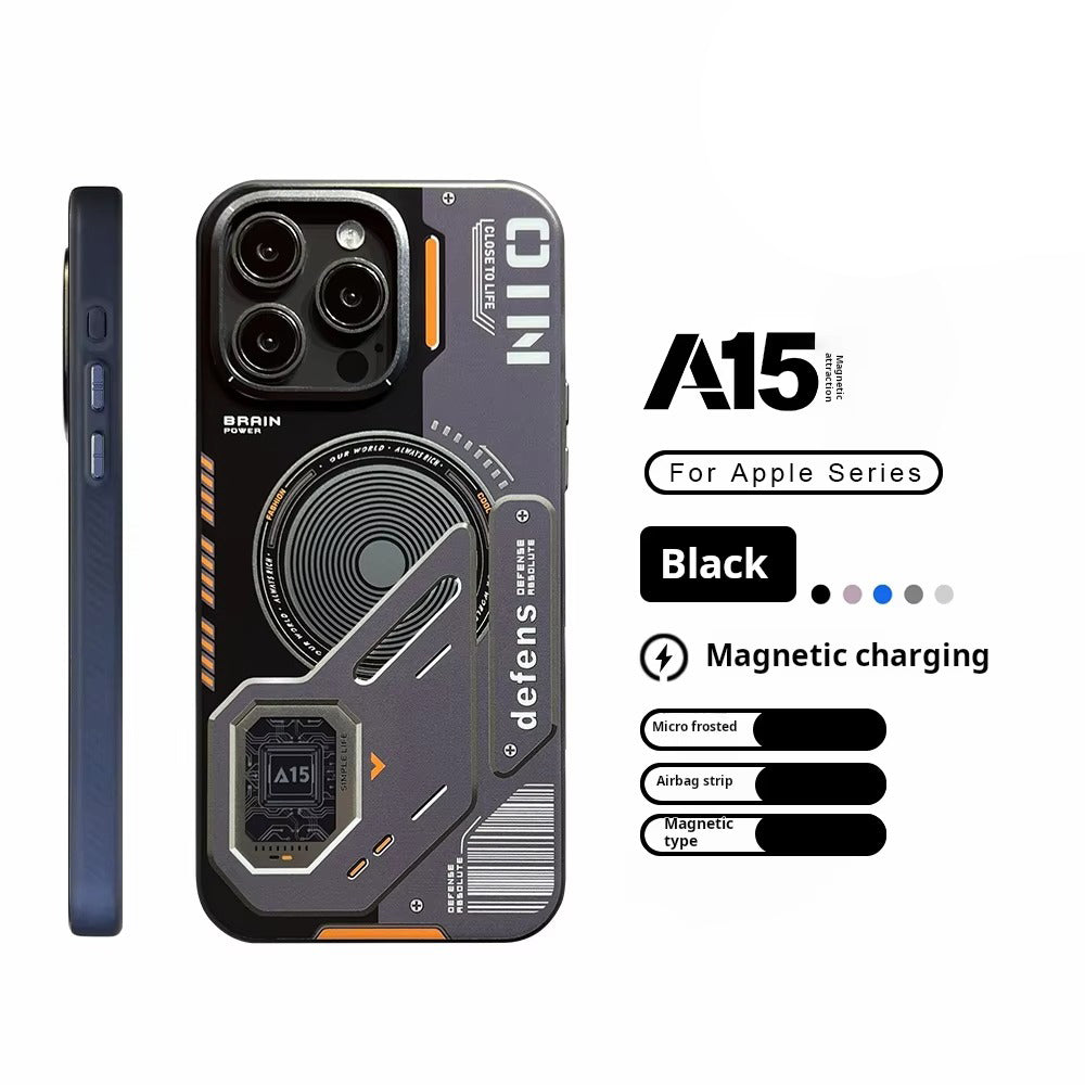 Luxury iPhone MagSafe Matte Case — Magnetic Wireless Charging Shockproof Cover with Lens Protection, Slim Anti-Fingerprint Scratch-Resistant Design