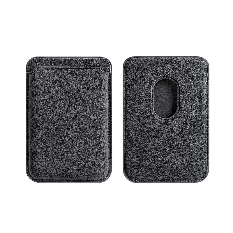 Luxury iPhone Magnetic Microfiber Wallet Case, MagSafe-Compatible Card Holder with Soft-Touch Fabric Finish & Slim Profile