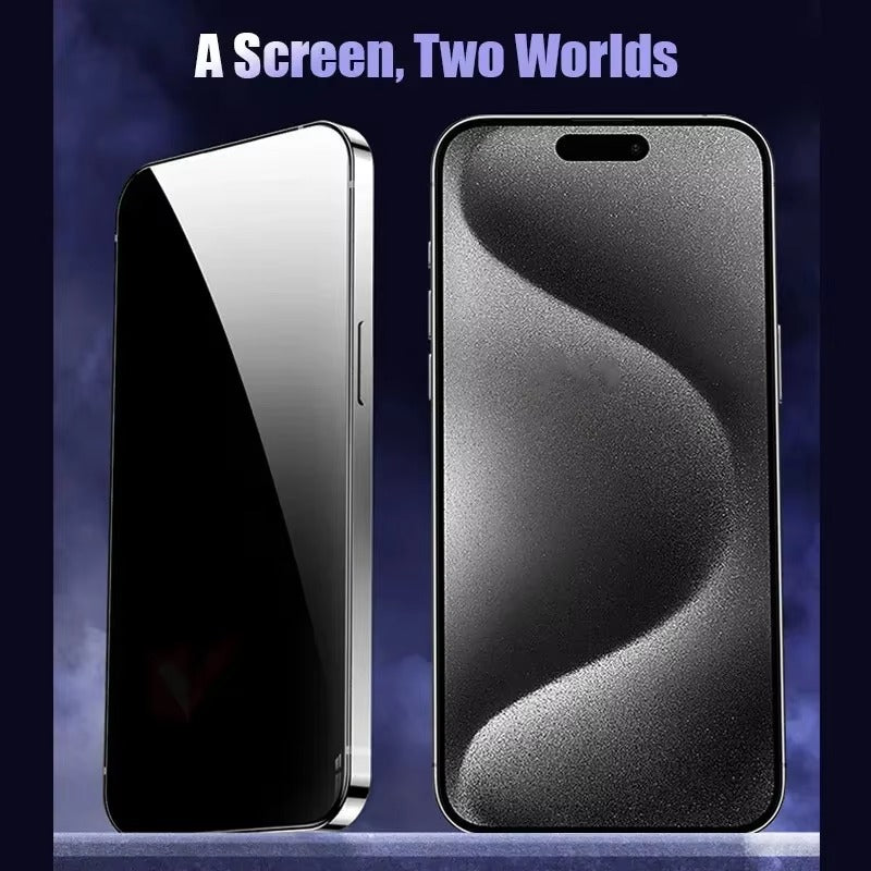 Luxury iPhone Matte Ceramic Privacy Screen Protector – Anti-Spy Protective Film with Anti-Fingerprint Surface, Scratch Resistance & Shatter-Reducing Display Coverage