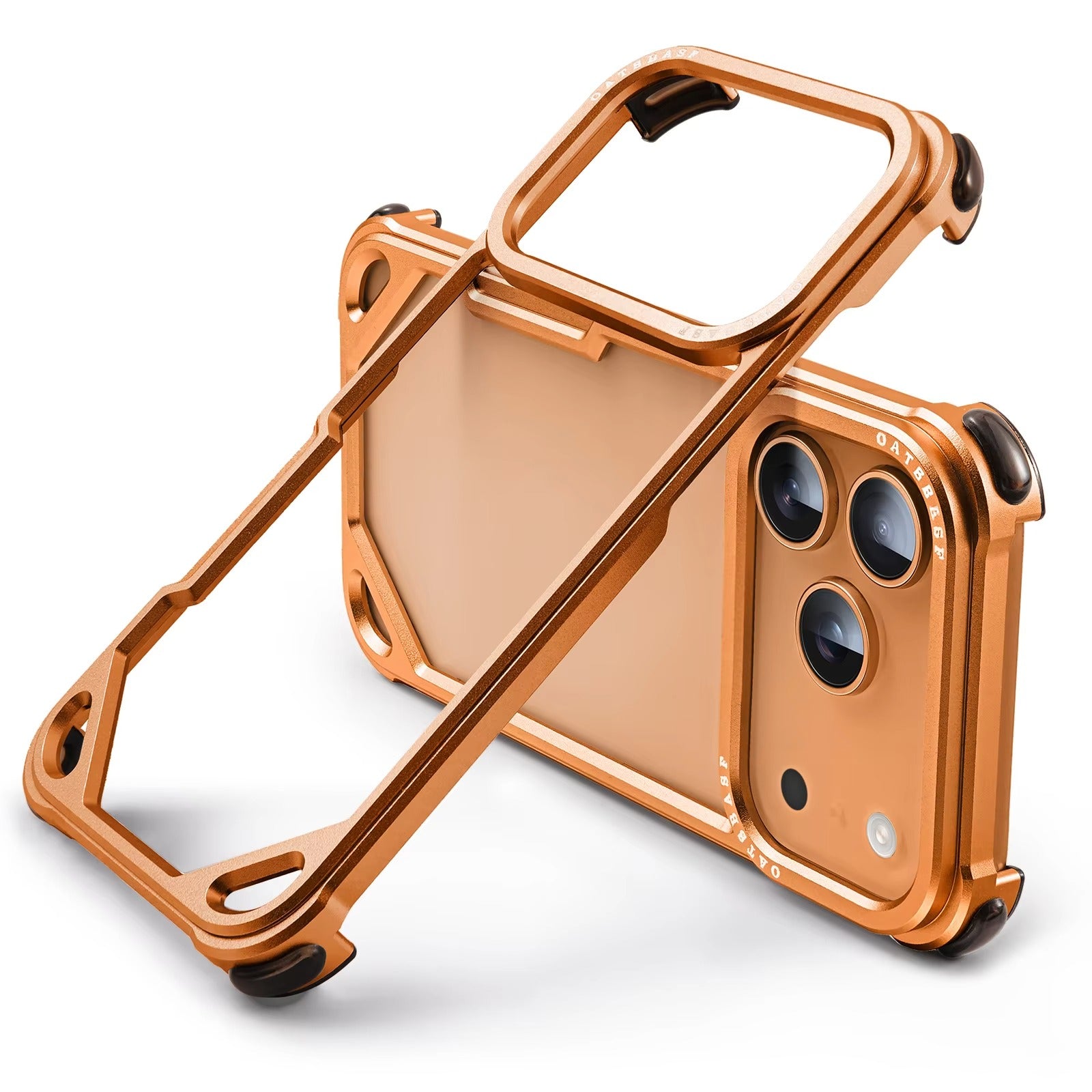 Minimalist iPhone Case — Ultra-Thin Aluminum Alloy Cover with Shockproof Protection and Wireless-Charging Support