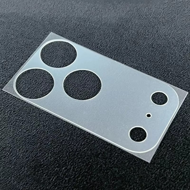 Minimalist iPhone Fiber Camera Lens Protective Film, HD & Matte Transparent Coverage with Lightweight Hollow Base, Scratch Resistance