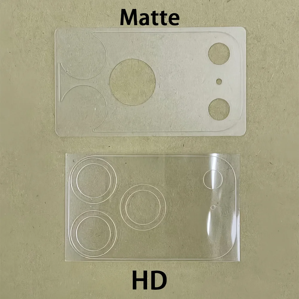 Minimalist iPhone Fiber Camera Lens Protective Film, HD & Matte Transparent Coverage with Lightweight Hollow Base, Scratch Resistance