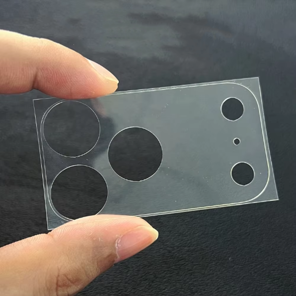 Minimalist iPhone Fiber Camera Lens Protective Film, HD & Matte Transparent Coverage with Lightweight Hollow Base, Scratch Resistance