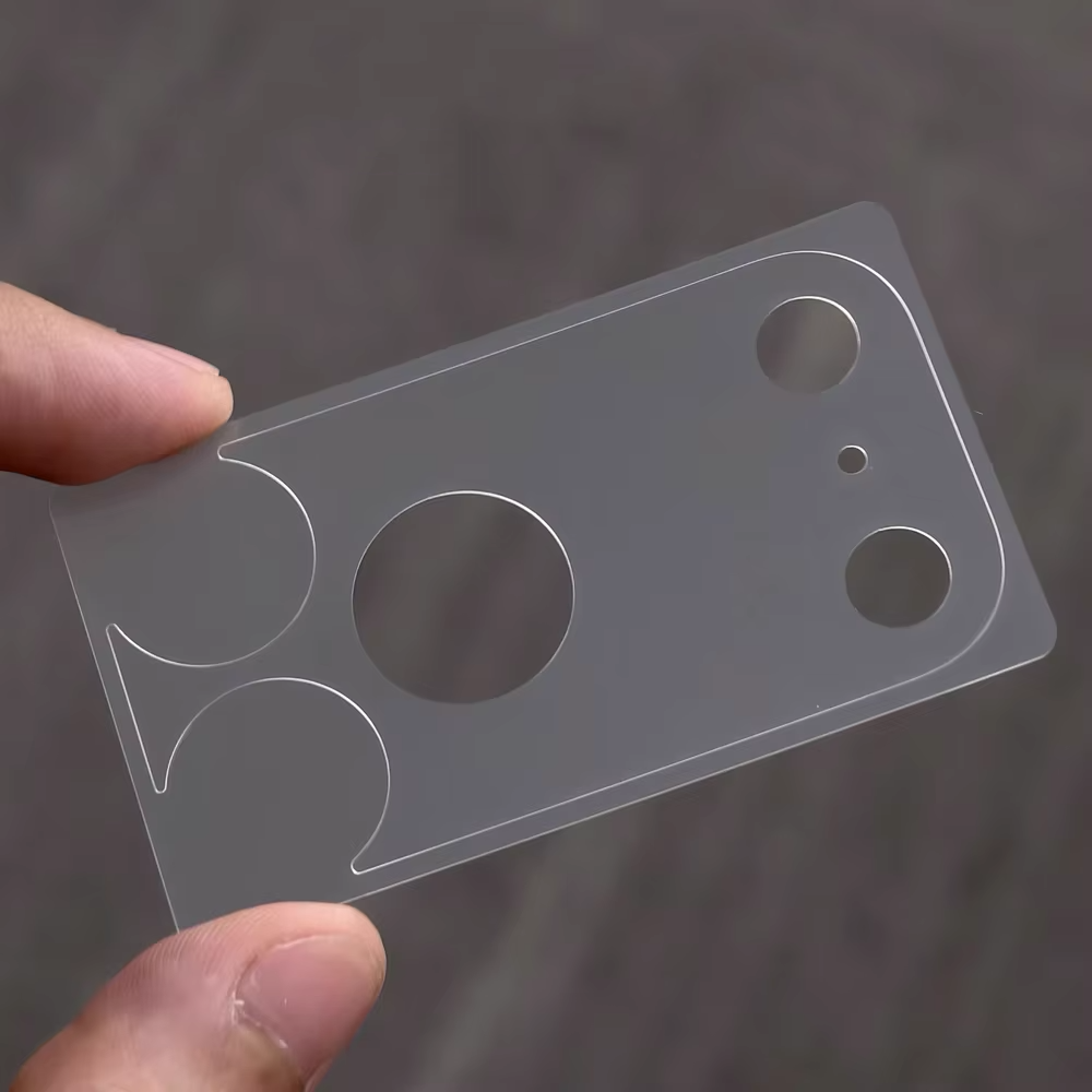 Minimalist iPhone Fiber Camera Lens Protective Film, HD & Matte Transparent Coverage with Lightweight Hollow Base, Scratch Resistance