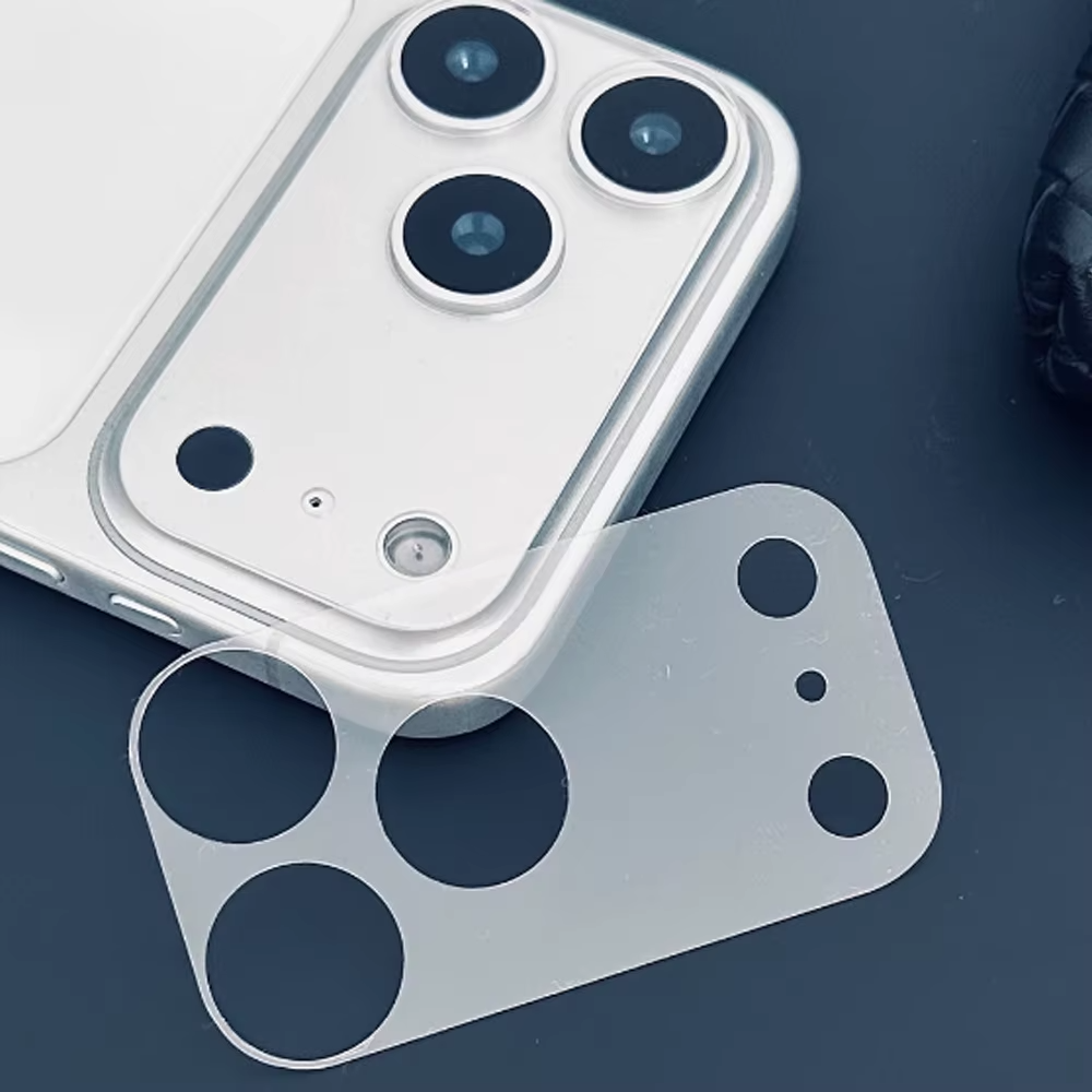Minimalist iPhone Fiber Camera Lens Protective Film, HD & Matte Transparent Coverage with Lightweight Hollow Base, Scratch Resistance