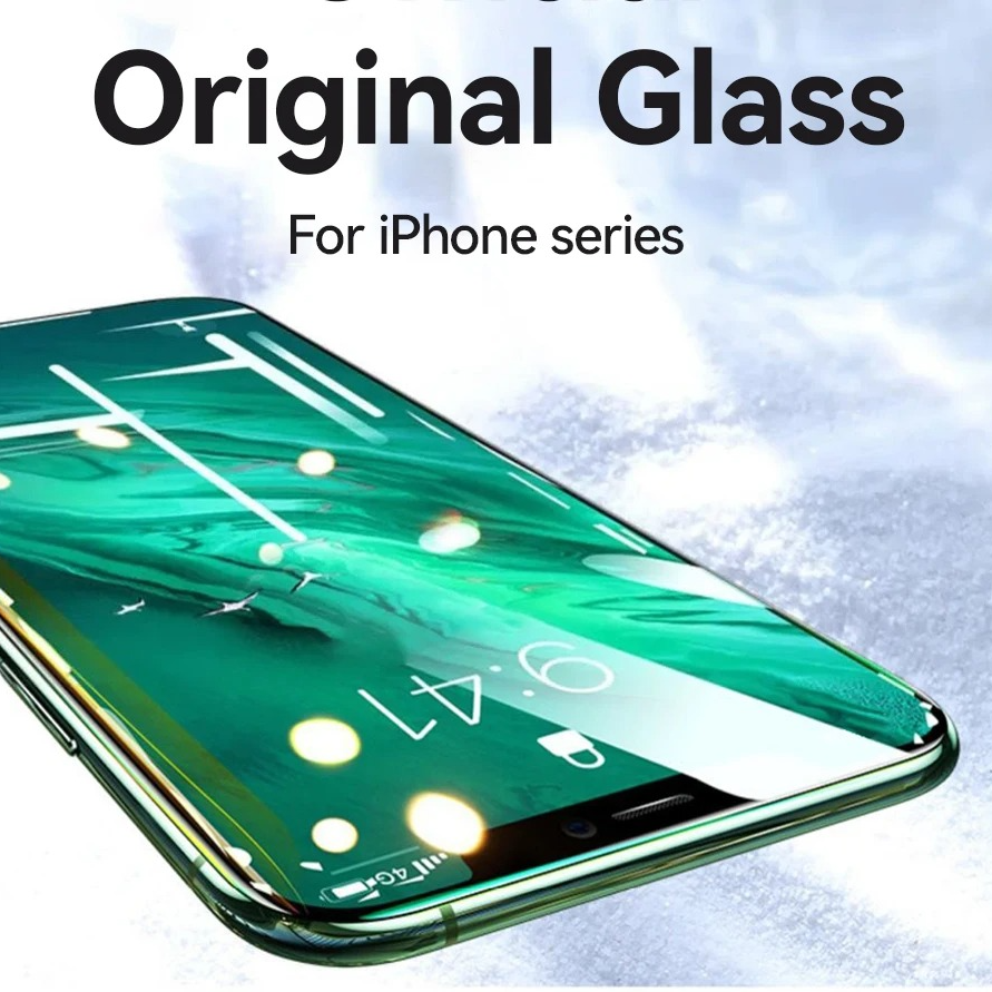 Premium HD Tempered Glass Screen Protector for iPhone – Full Screen Coverage, Anti Blue-Ray, Anti-Scratch & Anti-Shatter Protection
