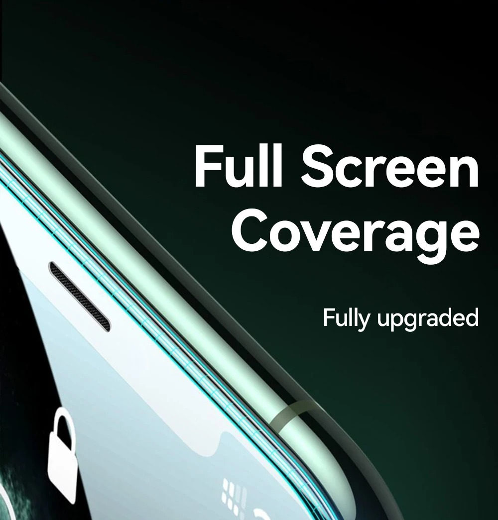 Premium HD Tempered Glass Screen Protector for iPhone – Full Screen Coverage, Anti Blue-Ray, Anti-Scratch & Anti-Shatter Protection