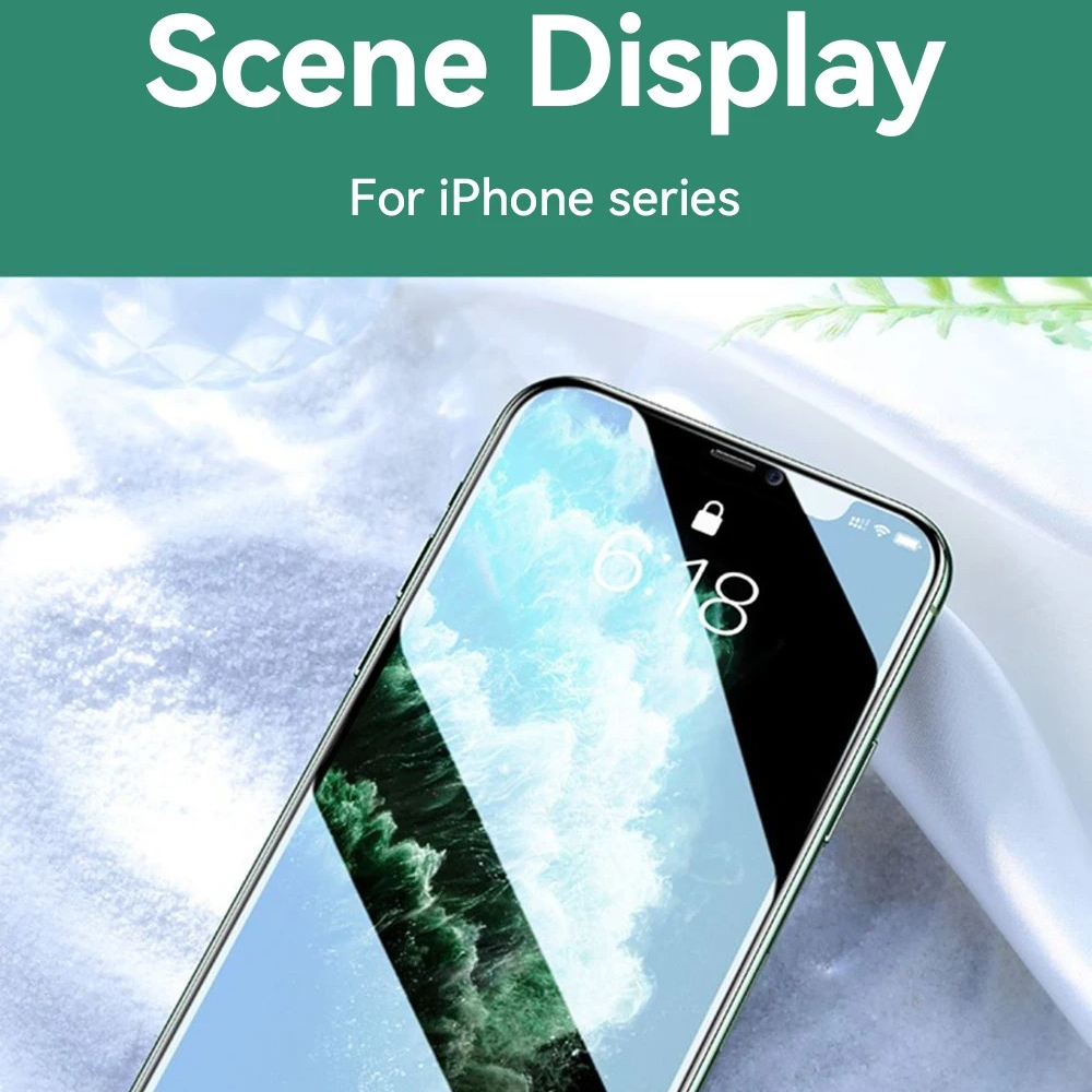 Premium HD Tempered Glass Screen Protector for iPhone – Full Screen Coverage, Anti Blue-Ray, Anti-Scratch & Anti-Shatter Protection