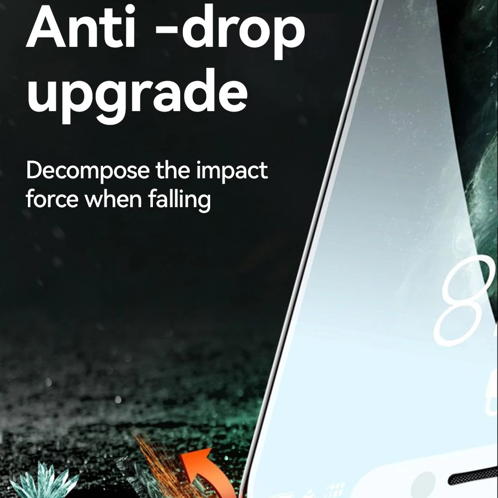 Premium HD Tempered Glass Screen Protector for iPhone – Full Screen Coverage, Anti Blue-Ray, Anti-Scratch & Anti-Shatter Protection