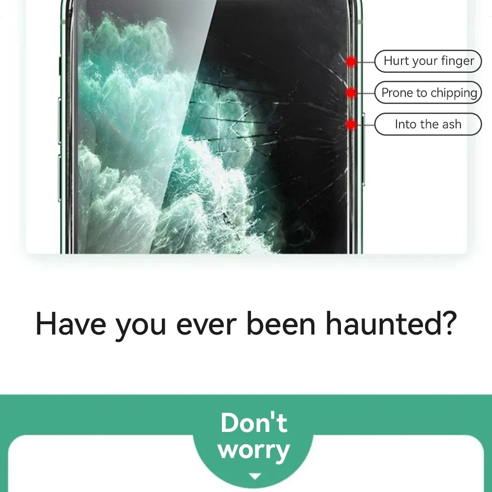 Premium HD Tempered Glass Screen Protector for iPhone – Full Screen Coverage, Anti Blue-Ray, Anti-Scratch & Anti-Shatter Protection