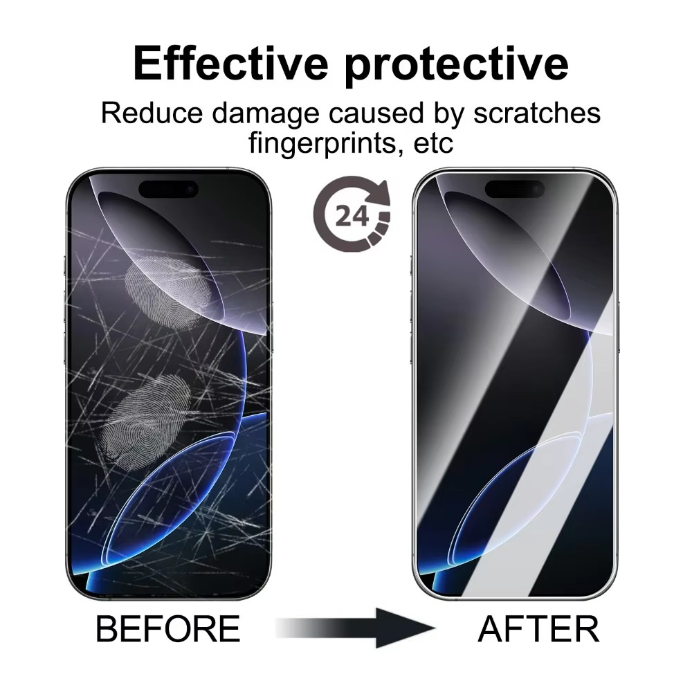 Premium Transparent iPhone Case — Shockproof Clear PC+TPU Cover with Corner Protection, Anti-Scratch, Slim Protective Shell
