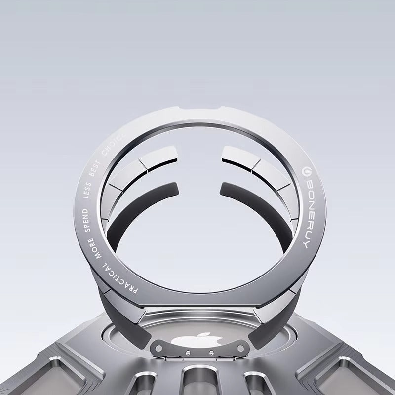 Premium iPhone Case — Magnetic Metal Protective Cover with Invisible Kickstand, Heavy-Duty Anti-Fall Design, Matte Anti-Fingerprint Finish & Non-Slip Grip