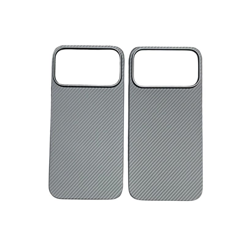 Premium iPhone Case — Thin Aramid Fiber Magnetic Cover with MagSafe Compatibility, Ultra-Lightweight Carbon Texture & Durable Half-Wrapped Design