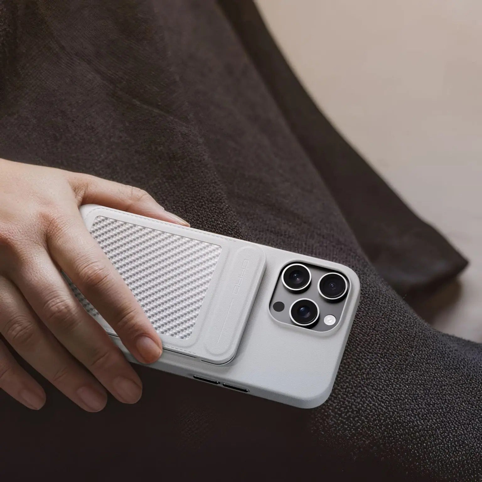 Premium iPhone MagSafe Card Holder with Stand, Genuine Carbon Fiber Business Wallet with RFID Protection & Secure Credit Card Storage