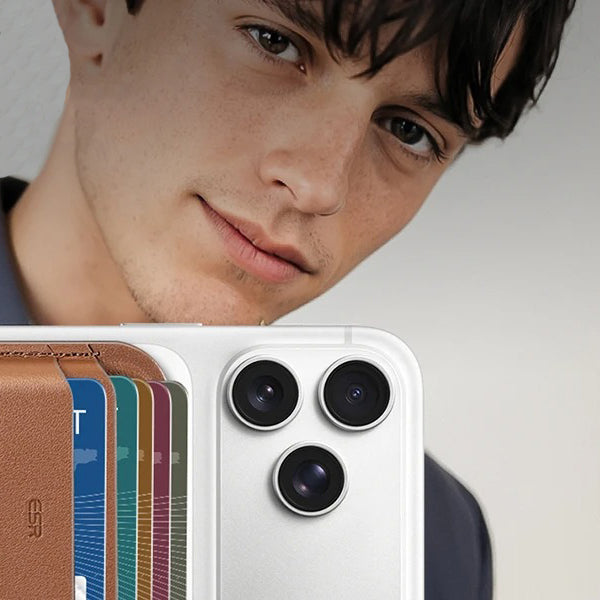 Premium iPhone Magnetic RFID Wallet Card Holder, MagSafe-Compatible Slim Vegan Leather Wallet with Secure Storage