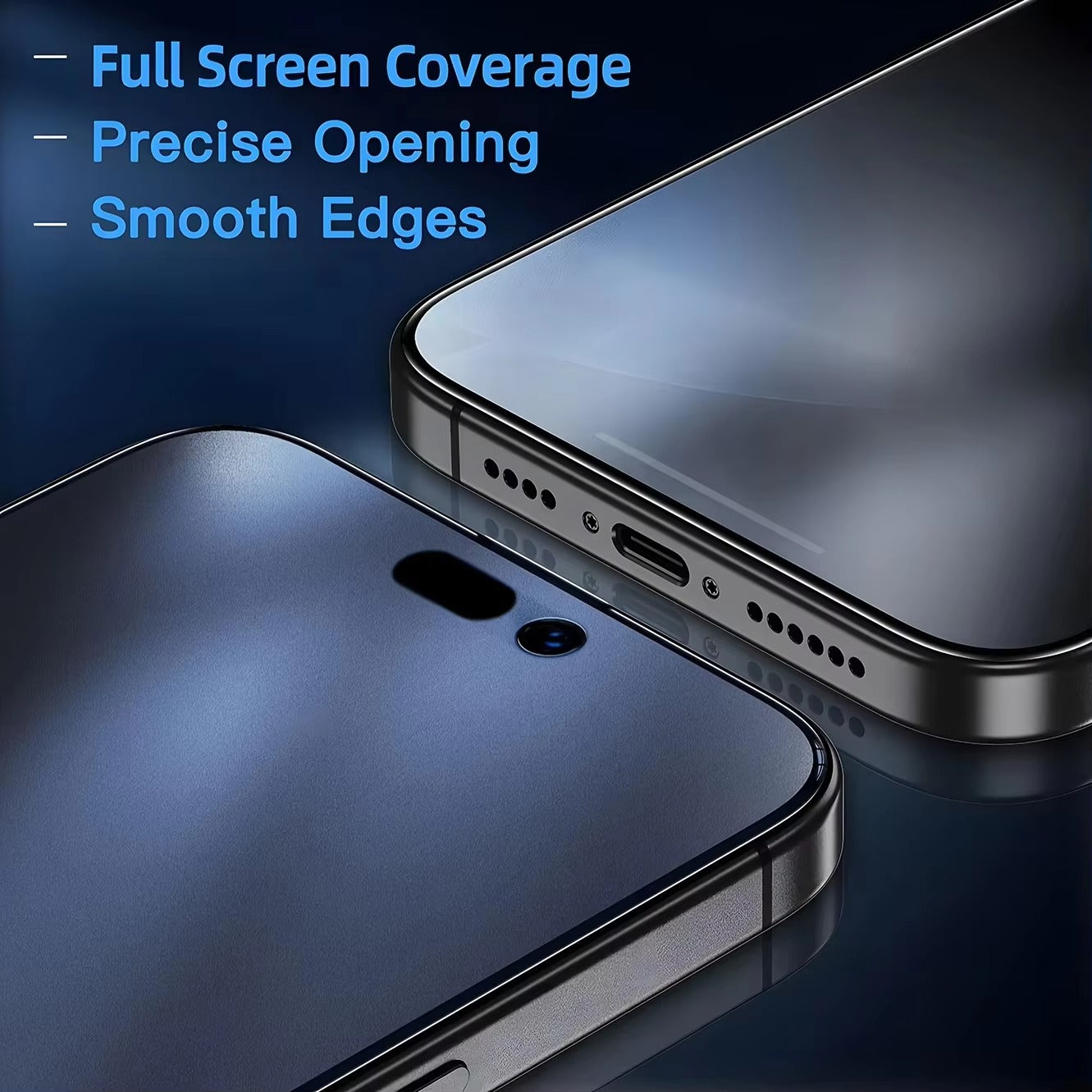 Premium iPhone Matte Privacy Screen Protector – Oleophobic Tempered Glass with Anti-Spy Protection, Anti-Fingerprint, Anti-Scratch & Shatter-Resistant HD Glass