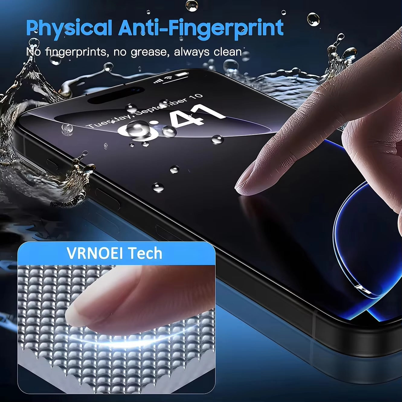 Premium iPhone Matte Privacy Screen Protector – Oleophobic Tempered Glass with Anti-Spy Protection, Anti-Fingerprint, Anti-Scratch & Shatter-Resistant HD Glass