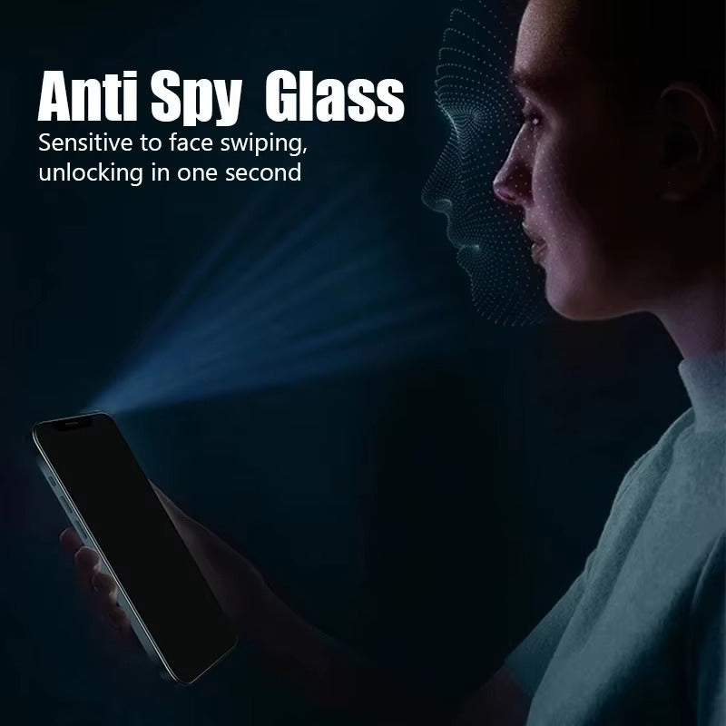 Premium iPhone Privacy Screen Protector – Anti-Spy Tempered Glass, Full Screen Front Protection, Clear View Display, Scratch-Resistant Protective Glass