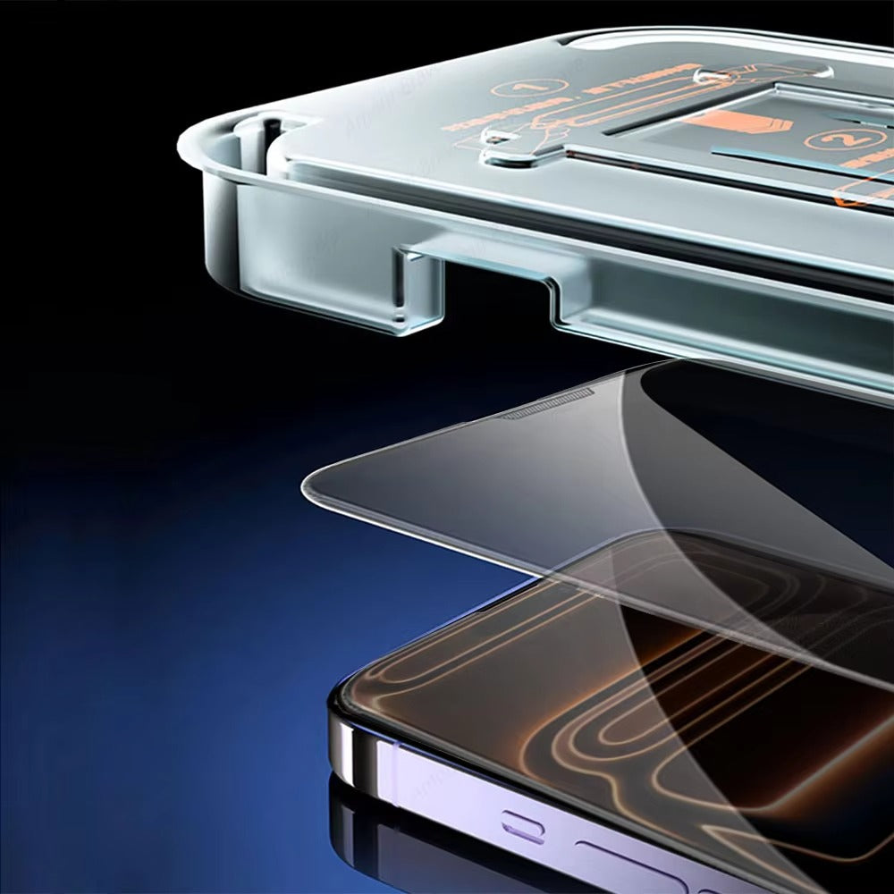 Premium iPhone Privacy Screen Protector – Oleophobic Tempered Glass with Anti-Spy Protection, Anti-Fingerprint, Anti-Scratch & Shatter-Resistant HD Glass