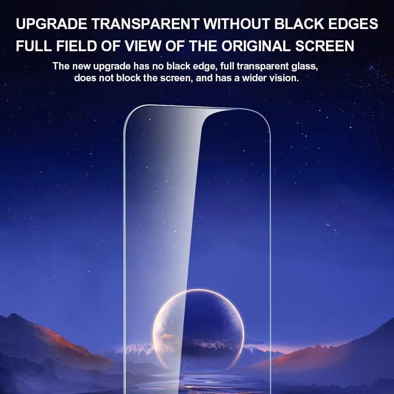 Premium iPhone Tempered Glass Screen Protector – Clear HD Front Protection, Anti-Scratch & Shatter-Resistant Glass, Smooth Touch Sensitivity, Durable Protective Film