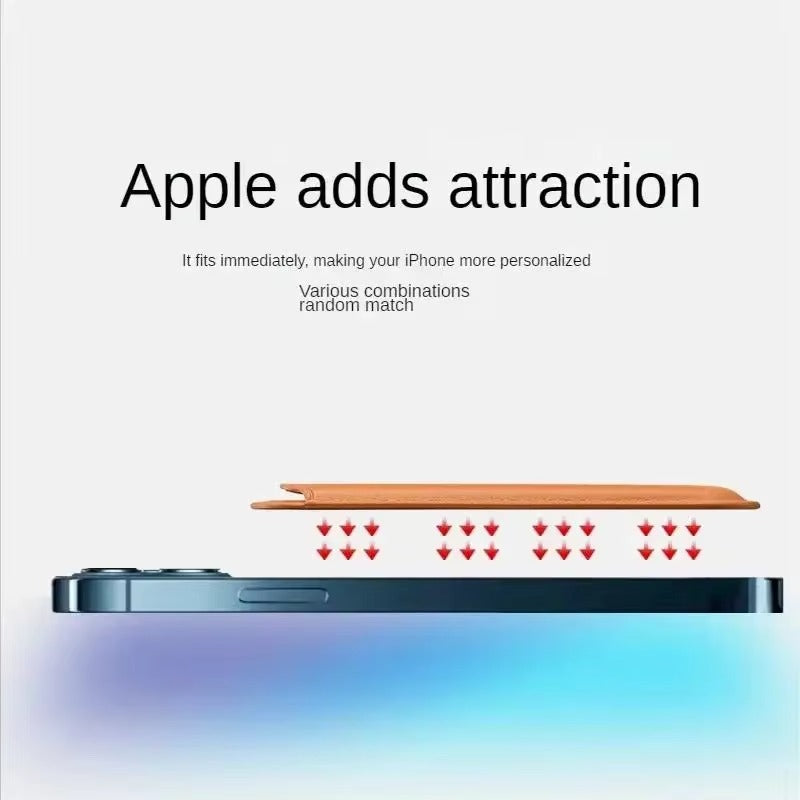 Refined iPhone MagSafe Finewoven Card Wallet Case, Strong Magnetic Leather Design with Slim Secure Card Storage