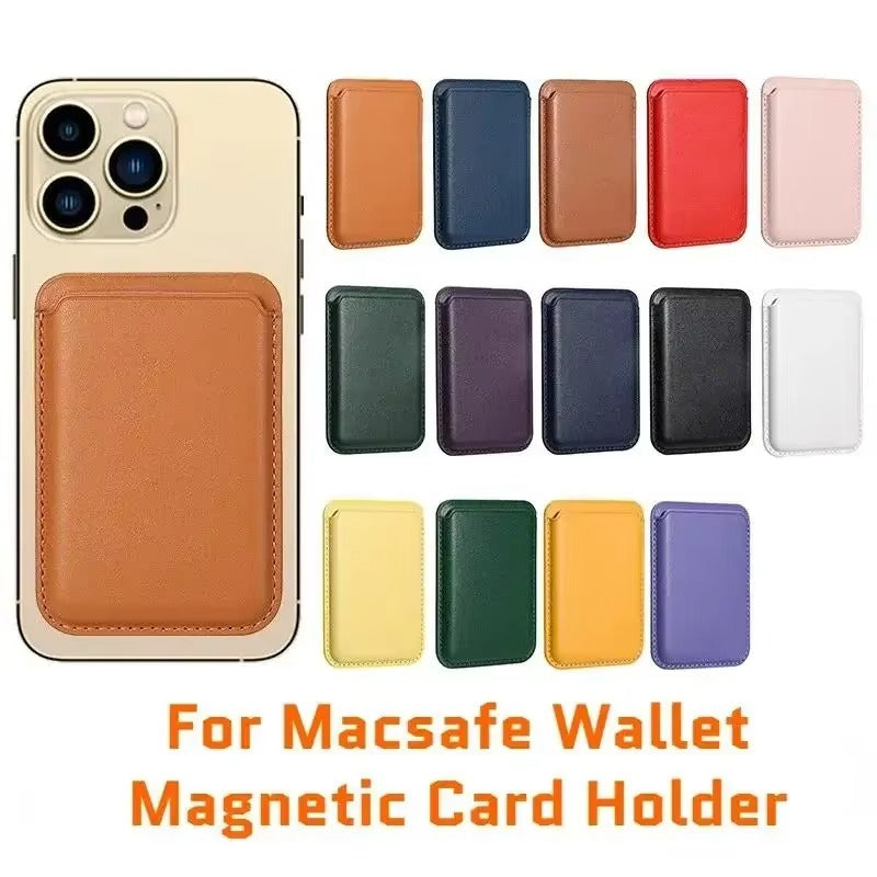 Refined iPhone MagSafe Finewoven Card Wallet Case, Strong Magnetic Leather Design with Slim Secure Card Storage
