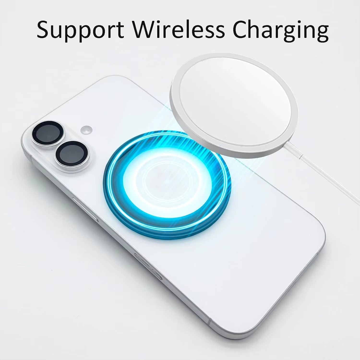 Refined iPhone Magnetic Ring Phone Holder, Slim Aluminum Metal Grip with 360° Rotation, Multi-Angle Stand & Secure MagSafe Hold