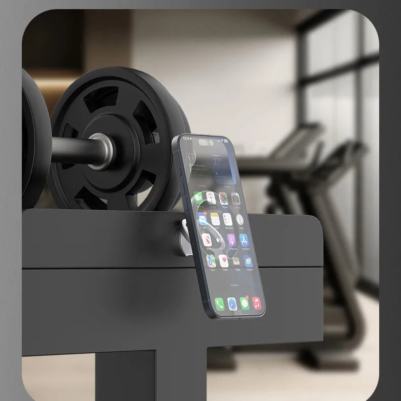 Rugged MagSafe Double-Sided Magnetic Phone Ring Stand, Aluminum Kickstand Grip with Strong Hold for Car, Gym & Desk Use