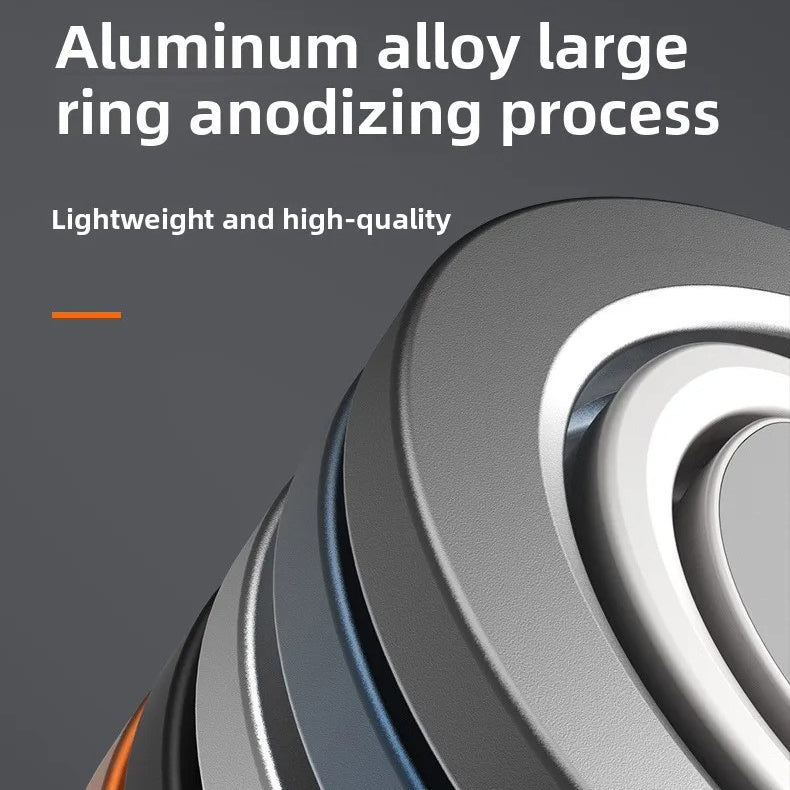 Rugged MagSafe Double-Sided Magnetic Phone Ring Stand, Aluminum Kickstand Grip with Strong Hold for Car, Gym & Desk Use