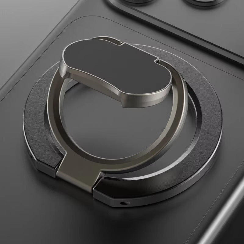 Rugged MagSafe Double-Sided Magnetic Phone Ring Stand, Aluminum Kickstand Grip with Strong Hold for Car, Gym & Desk Use