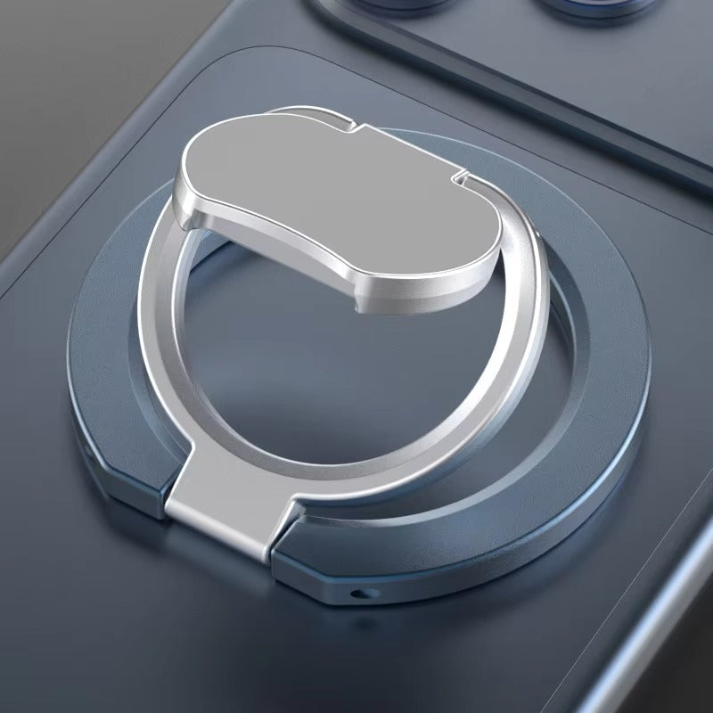 Rugged MagSafe Double-Sided Magnetic Phone Ring Stand, Aluminum Kickstand Grip with Strong Hold for Car, Gym & Desk Use