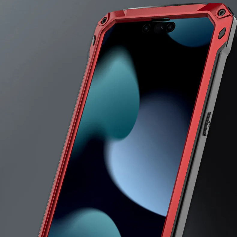 Rugged iPhone Case — Full-Body Military-Grade Cover with Built-In Screen Protector, Slide Camera Guard, Kickstand and Heavy-Duty Non-Slip Design