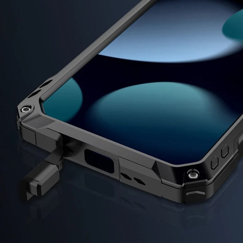 Rugged iPhone Case — Full-Body Military-Grade Cover with Built-In Screen Protector, Slide Camera Guard, Kickstand and Heavy-Duty Non-Slip Design