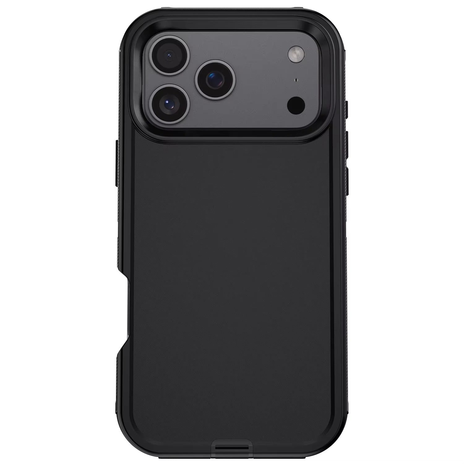 Rugged iPhone Case — Heavy-Duty 3-Layer Hybrid Protective Cover with Shockproof Hard PC Design and Matte Anti-Fingerprint Finish