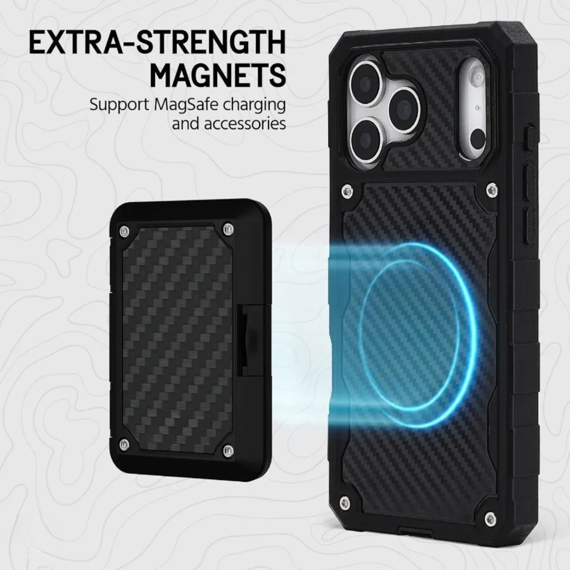 Rugged iPhone Case — Heavy-Duty Cover with MagSafe Compatibility and Military-Grade Drop Protection
