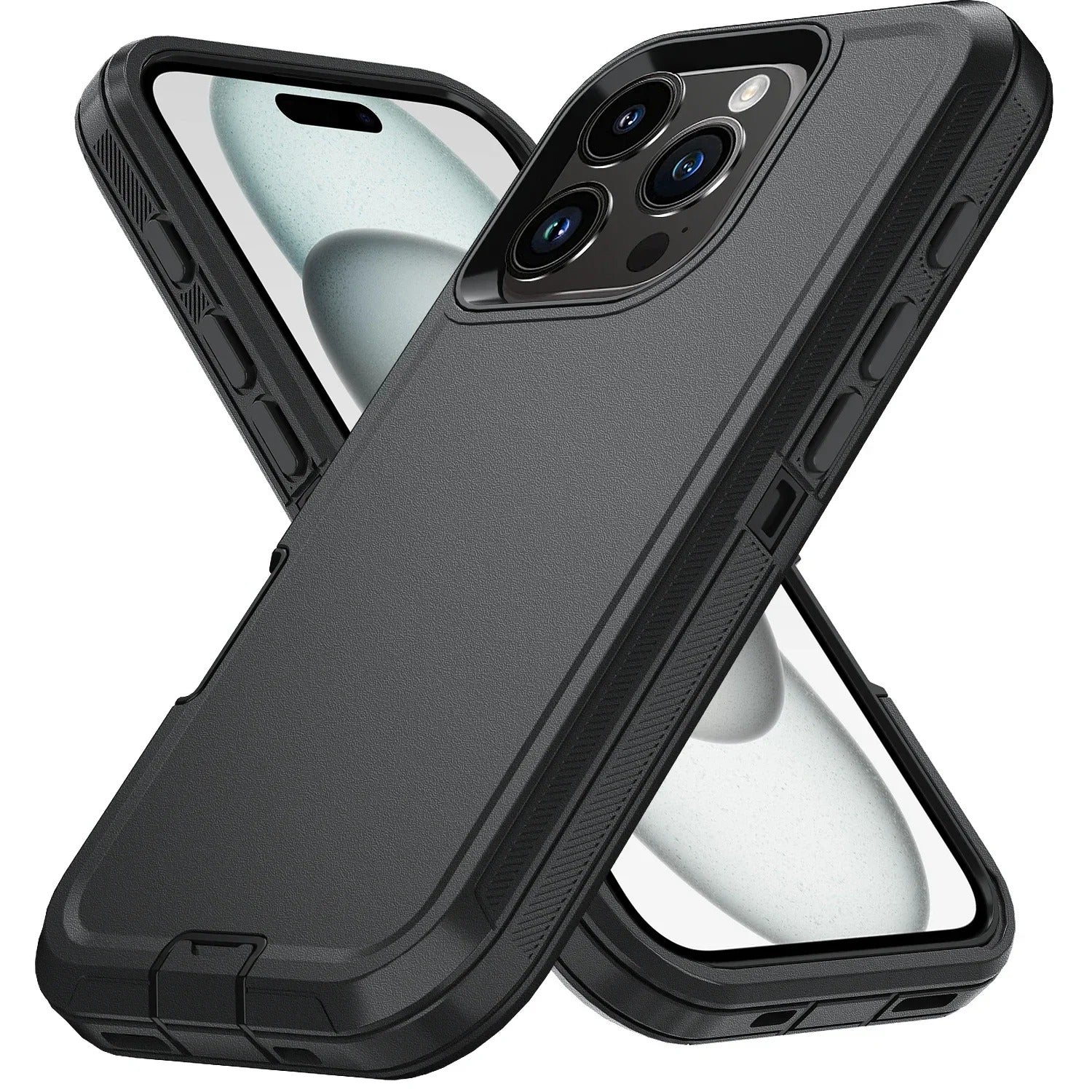 Rugged iPhone Case — Ott Armor Shockproof Defender Cover with Dual-Layer PC+TPU Protection, Drop-Proof Full-Coverage Design & Matte Non-Slip Finish