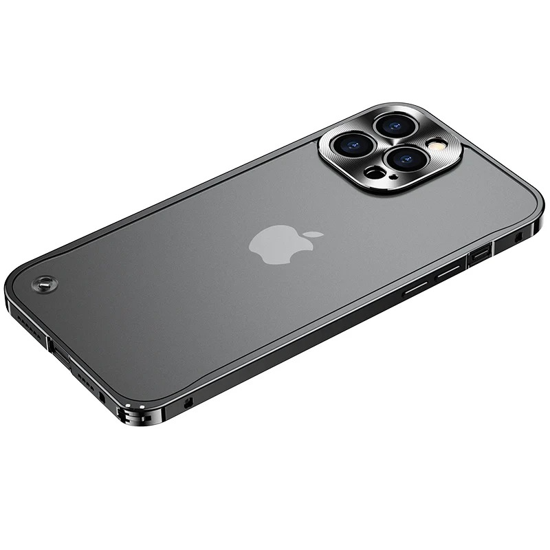 Ultra-Slim iPhone Case — Shockproof, Full-Coverage Lens Protection Magnetic Bumper with Ultra-Thin Aluminum Alloy Hard Metal Design