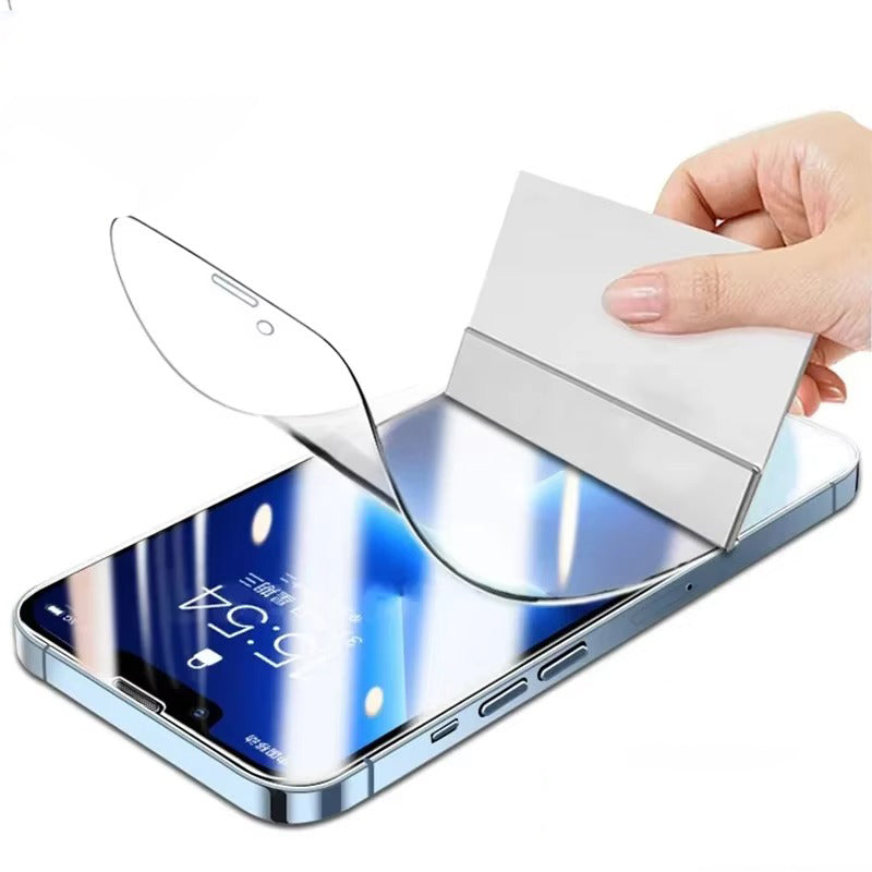 Ultra-Slim iPhone Hydrogel Screen Protector – Flexible Full Cover Protective Film with Smooth Touch Feel, Scratch Resistance & Impact-Absorbing Display Protection