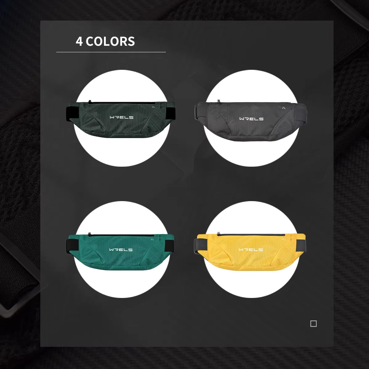 Ultra-Thin Running Waist Bag with Waterproof Elastic Design, Close-Fit Sports Belt, Lightweight Hands-Free Phone Pouch for Fitness & Outdoor Use