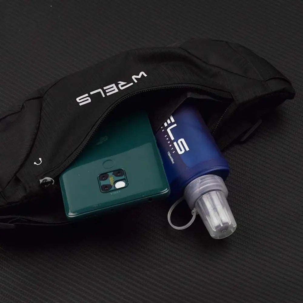 Ultra-Thin Running Waist Bag with Waterproof Elastic Design, Close-Fit Sports Belt, Lightweight Hands-Free Phone Pouch for Fitness & Outdoor Use